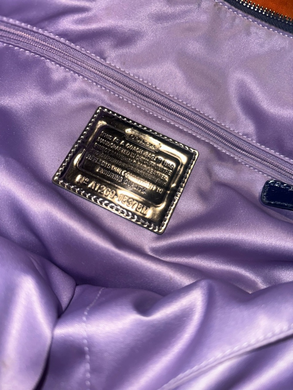 Coach Poppy Denim Signature Purse (2010) - Picture 7 of 8